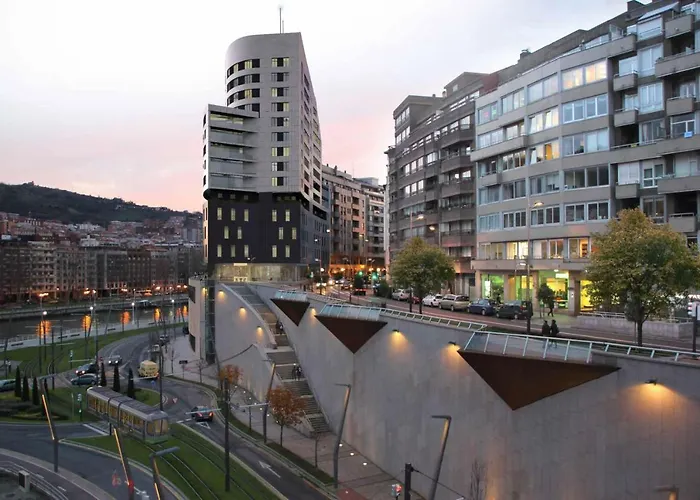 アパート Frente Al Guggenheim Con Wifi Y Parking Privado Zbe -bajas Emisiones Gratis